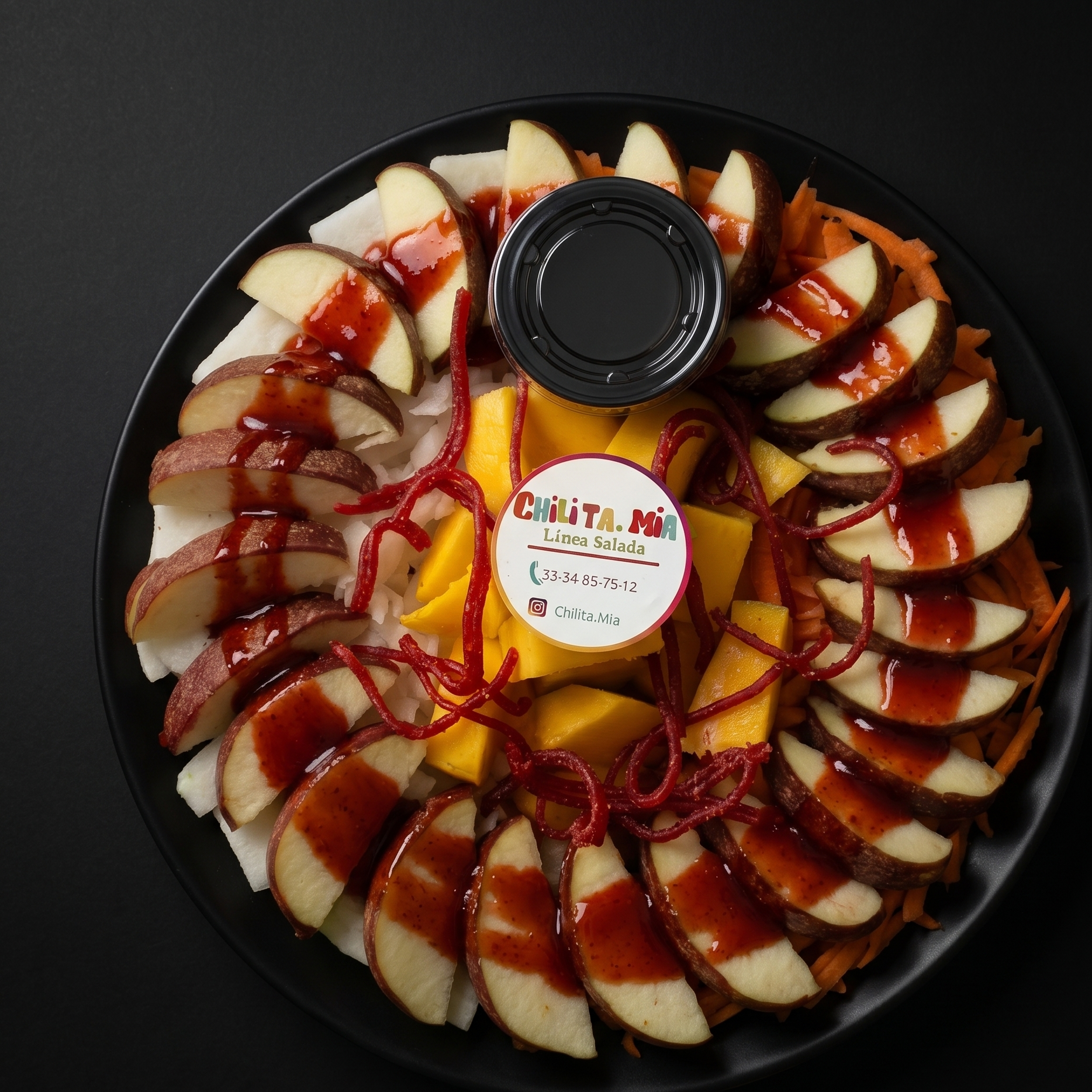 Charola de Frutas con chamoy